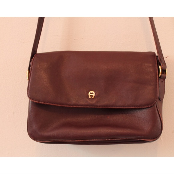 Etienne Aigner Red Leather Crossbody - Picture 3 of 5